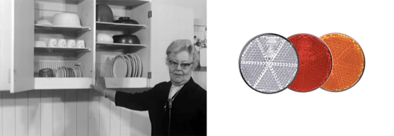 Drying cabinet and reflector